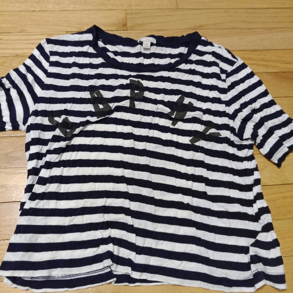 Gap crop top "Gap NY" size S striped crop top women